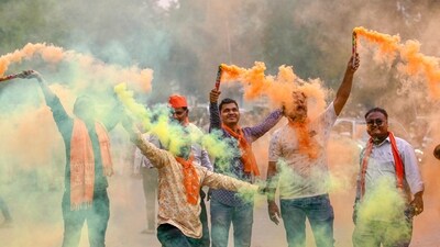 The political developments in 2023 show that the BJP has been more successful than the Congress. (PTI) The political developments in 2023 show that the BJP has been more successful than the Congress. (PTI)