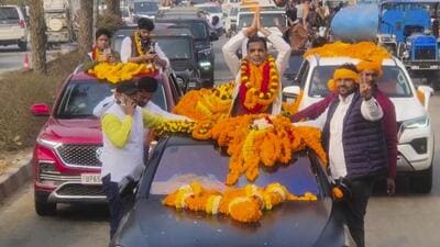 Sanjay Singh, the newly elected president of WFI in Varanasi, (PTI) Sanjay Singh, the newly elected president of WFI in Varanasi, (PTI)