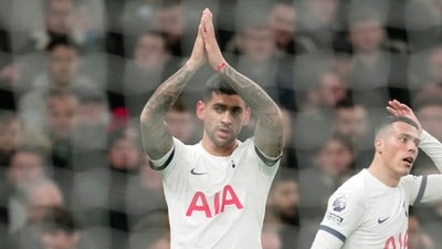 FILE - Tottenham's Cristian Romero, (AP) FILE - Tottenham's Cristian Romero, (AP)