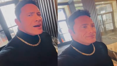 Swayne Johnson in his meme look from the 90's. (Instagram/@therock) Swayne Johnson in his meme look from the 90's. (Instagram/@therock)