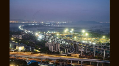 The bridge passed its Christmas deadline but is now ready to be opened for vehicular traffic. (Hindustan Times) The bridge passed its Christmas deadline but is now ready to be opened for vehicular traffic. (Hindustan Times)