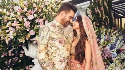 Arbaaz announced his wedding on Instagram with a picture of them from the ceremony and wrote, “In the presence of our loved ones, me and mine begin a lifetime of love and togetherness from this day on! Need all your blessings and good wishes on our special day.” (Instagram) Arbaaz announced his wedding on Instagram with a picture of them from the ceremony and wrote, “In the presence of our loved ones, me and mine begin a lifetime of love and togetherness from this day on! Need all your blessings and good wishes on our special day.” (Instagram)