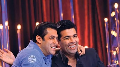 Karan Johar wished Salman Khan on his 58th birthday. Karan Johar wished Salman Khan on his 58th birthday.