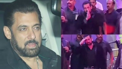 Salman Khan on his birthday, seen at Mumbai airport. (Yogen Shah) (Yogen Shah) Salman Khan on his birthday, seen at Mumbai airport. (Yogen Shah) (Yogen Shah)