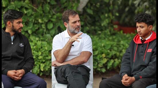 Congress leader Rahul Gandhi in New Delhi on Tuesday. (ANI)