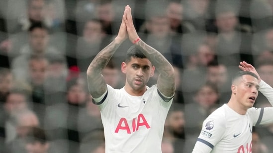 FILE - Tottenham's Cristian Romero, (AP)