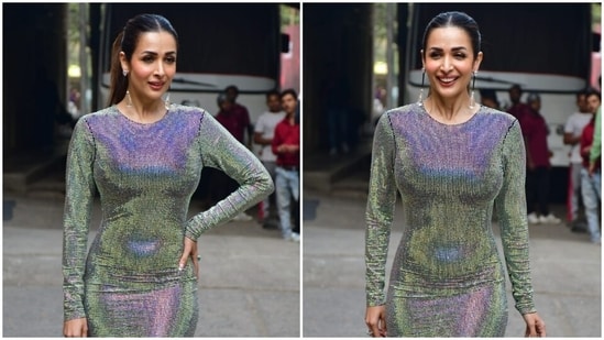 Malaika Arora poses for the paparazzi on the sets of Jhalak Dikhhla Jaa. (Instagran)