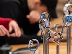 Apple Watch Series 9 smartwatches at the company's 5th Avenue store in New York, US, on Wednesday, Dec. 20, 2023 (Photographer: Jeenah Moon/Bloomberg) Apple Watch Series 9 smartwatches at the company's 5th Avenue store in New York, US, on Wednesday, Dec. 20, 2023 (Photographer: Jeenah Moon/Bloomberg)