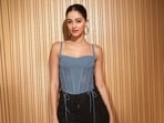 Ananya Panday wore this stylish crochet bustier and parachute pants for Kho Gaye Hum Kahan promotions. 