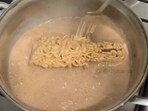 Maggi cooked with Cadbury Gems and milk. Maggi cooked with Cadbury Gems and milk.