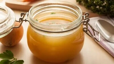 Bone broth is high in an amino acid called glutamic acid. This helps in aiding and healing leaky guts. It also helps in maintaining the functioning of the intestinal wall. (Unsplash) Bone broth is high in an amino acid called glutamic acid. This helps in aiding and healing leaky guts. It also helps in maintaining the functioning of the intestinal wall. (Unsplash)