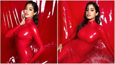 Janhvi Kapoor shared her season's greetings photoshoot with her fans on social media. (Instagram) Janhvi Kapoor shared her season's greetings photoshoot with her fans on social media. (Instagram)
