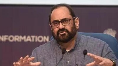 Minister of state for Electronics and Information Technology, Rajeev Chandrasekhar. Minister of state for Electronics and Information Technology, Rajeev Chandrasekhar.
