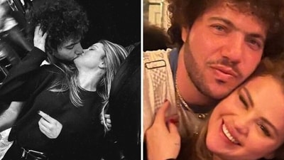 Selena Gomez shares kissing photo with Benny Blanco. Selena Gomez shares kissing photo with Benny Blanco.