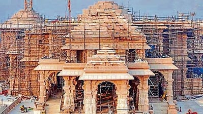 The Ram Temple inauguration will take place on January 22. (HT) The Ram Temple inauguration will take place on January 22. (HT)