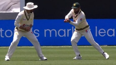 Abdullah Shafique drops Mitchell Marsh during the 2nd Test (X) Abdullah Shafique drops Mitchell Marsh during the 2nd Test (X)