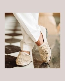 Grooms can opt for statement-making mirror work loafers Grooms can opt for statement-making mirror work loafers