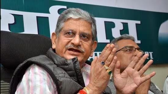 Janata Dal (United) president Rajiv Ranjan Singh aka Lalan Singh. (File)