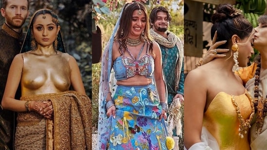 The new-age brides are thinking beyond the predictable lehengas