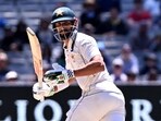Pakistan batsman Shan Masood plays a shot on the fourth day of the second cricket Test match between Australia and Pakistan at the Melbourne Cricket Ground (MCG) in Melbourne on December 29, 2023 Pakistan batsman Shan Masood plays a shot on the fourth day of the second cricket Test match between Australia and Pakistan at the Melbourne Cricket Ground (MCG) in Melbourne on December 29, 2023