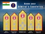 Newly designed epaulettes for Naval officers
