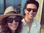 Gulshan Devaiah with ex-wife Kallirroi Tziafeta.