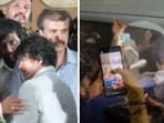 Vijay paid his final respects to Vijaykanth on Thursday night. Vijay paid his final respects to Vijaykanth on Thursday night.