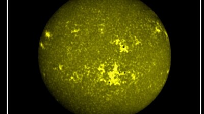 Indian Space Research Organisation (ISRO) shared the first-ever full disk images of the Sun in near ultraviolet wavelengths, captured by the Aditya-L1 spacecraft. (ISRO/Twitter)