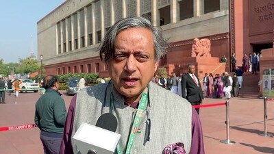 Shashi Tharoor earlier said he would like to visit Ram Temple but not on the inauguration day and not before election either. (ANI) Shashi Tharoor earlier said he would like to visit Ram Temple but not on the inauguration day and not before election either. (ANI)