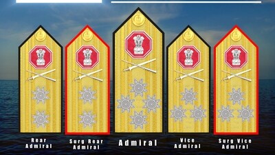 Newly designed epaulettes for Naval officers (Indian Navy) Newly designed epaulettes for Naval officers (Indian Navy)