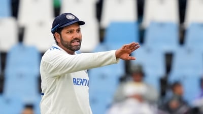Centurion: Indian skipper Rohit Sharma on the second day of the first Test cricket match between India and South Africa, at SuperSport Park Stadium (PTI) Centurion: Indian skipper Rohit Sharma on the second day of the first Test cricket match between India and South Africa, at SuperSport Park Stadium (PTI)