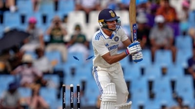 Centurion: India's batter Shubman Gill being bowled out by South Africa's bowler Marco Jansen during the third day of the first Test cricket match between India and South Africa, at SuperSport Park Stadium, in Centurion (PTI) Centurion: India's batter Shubman Gill being bowled out by South Africa's bowler Marco Jansen during the third day of the first Test cricket match between India and South Africa, at SuperSport Park Stadium, in Centurion (PTI)