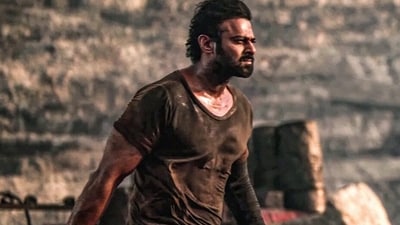 Prabhas in a still from Salaar Prabhas in a still from Salaar
