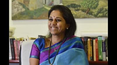 Sule’s remarks came after her cousin and deputy chief minister Ajit Pawar making it clear his NCP faction would field a candidate from Baramati. (HT PHOTO)