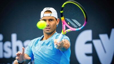Spain's Rafael Nadal attends a training session ahead of the Brisbane International tennis tournament in Brisbane on December 28, 2023 (AFP) Spain's Rafael Nadal attends a training session ahead of the Brisbane International tennis tournament in Brisbane on December 28, 2023 (AFP)