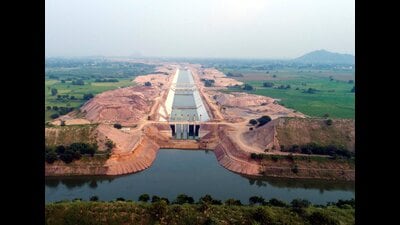The Kaleshwaram lift irrigation project on the Godavari river was built in 2019
