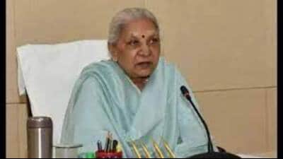 Uttar Pradesh governor Anandiben Patel was the chief guest at the event. (HT file)