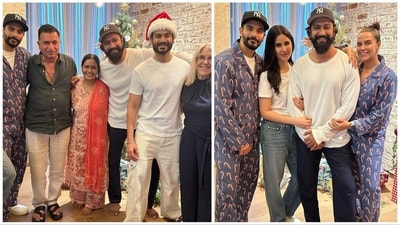 Here is a glimpse of Vicky Kaushal and Katrina Kaif's Christmas bash. Here is a glimpse of Vicky Kaushal and Katrina Kaif's Christmas bash.