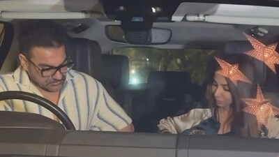 Arbaaz Khan and Sshura Khan spotted on Thursday. (Viral Bhayani) Arbaaz Khan and Sshura Khan spotted on Thursday. (Viral Bhayani)