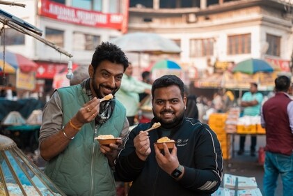 Brar with visual heritage storyteller Maroof Umar Brar with visual heritage storyteller Maroof Umar