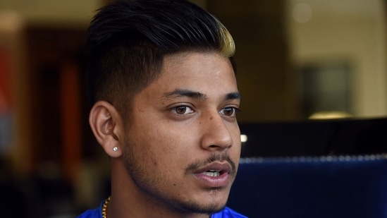 File photo of Nepal captain Sandeep Lamichhane (AFP)