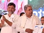 Karnataka Chief Minister Siddaramaiah, with State Deputy Chief Minister DK Shivakumar. (ANI Photo) Karnataka Chief Minister Siddaramaiah, with State Deputy Chief Minister DK Shivakumar. (ANI Photo)