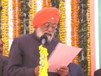 Surendra Pal Singh takes oath as minister of Rajasthan.(DIPR Rajasthan )