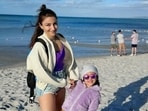 Soha Ali Khan with Inaaya. Soha Ali Khan with Inaaya.