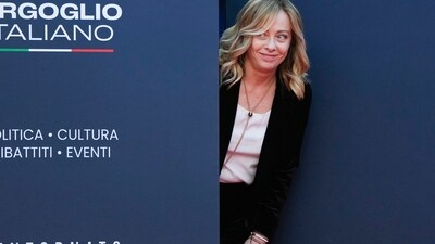 Italy's Prime Minister Giorgia Meloni being named as the 'man of the year' by a newspaper has triggered a gender debate. (AP) Italy's Prime Minister Giorgia Meloni being named as the 'man of the year' by a newspaper has triggered a gender debate. (AP)
