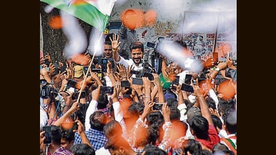 As the year is coming to end, Telangana chief minister A Revanth Reddy launched “Praja Palana” (People’s Rule), taking the administration to the doorsteps of the common man, to identify beneficiaries of government schemes and redress their grievances. (PTI)