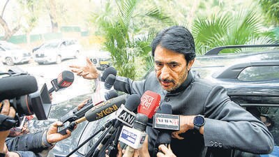 New Delhi, Dec 30 (ANI): Congress leader Ghulam Ahmad Mir speaks to the media after Congress National Alliance Committee Meeting at the residence of party leader Mukul Wasnik, in New Delhi on Saturday. (ANI Photo/ Ayush Sharma) (Ayush Sharma) New Delhi, Dec 30 (ANI): Congress leader Ghulam Ahmad Mir speaks to the media after Congress National Alliance Committee Meeting at the residence of party leader Mukul Wasnik, in New Delhi on Saturday. (ANI Photo/ Ayush Sharma) (Ayush Sharma)