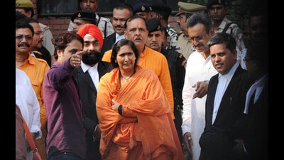 Sadhvi Ritambhara after getting bail in Ayodhya Ram Mandir-Babri Masjid Demolition case at CBI court in Lucknow in Lucknow, India, May 30, 2017. (Subhankar Chakraborty/HT FILE PHOTO) Sadhvi Ritambhara after getting bail in Ayodhya Ram Mandir-Babri Masjid Demolition case at CBI court in Lucknow in Lucknow, India, May 30, 2017. (Subhankar Chakraborty/HT FILE PHOTO)