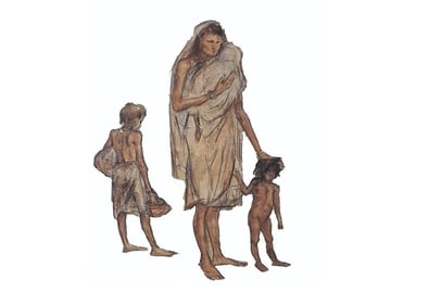 One of the paintings on display at the exhibition curated by Jyotirmoy Bhattacharya. One of the paintings on display at the exhibition curated by Jyotirmoy Bhattacharya.