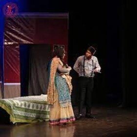 The Hindi-language comedy play is written by Begum Qudsia Zaidi and directed by Varun Sharma. The Hindi-language comedy play is written by Begum Qudsia Zaidi and directed by Varun Sharma.